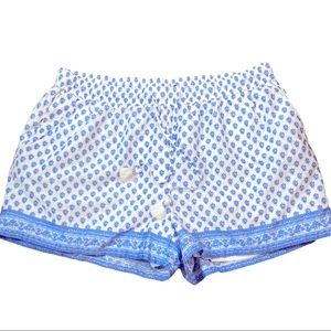 Vineyard Vines Blue And White Pull-on Shorts, Size L